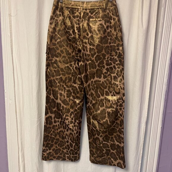 Milan Gold Dusted Leopard Cargo Pant - Picture 9 of 9
